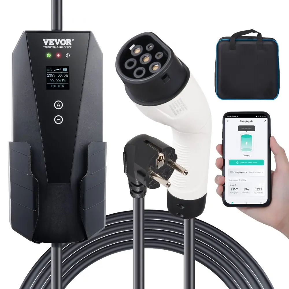 Prijenosni EV punjač Tip 2, 16a 3,7 kW, punjač za električni vozilo - Slika 3
