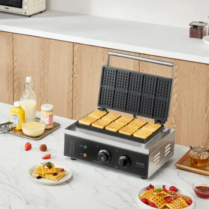 Komercijalni pravokutni stroj za vafle pekara 1550W