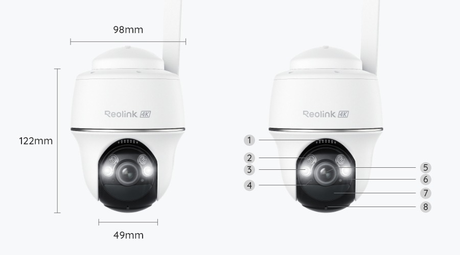 Reolink Go PT Ultra 4K 4G PT baterijska kamera