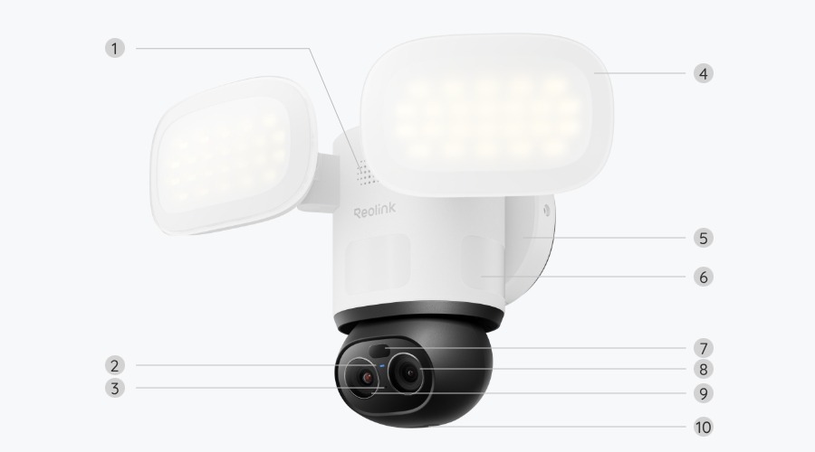 Reolink TrackFlex Floodlight WiFi 4K PTZ kamera