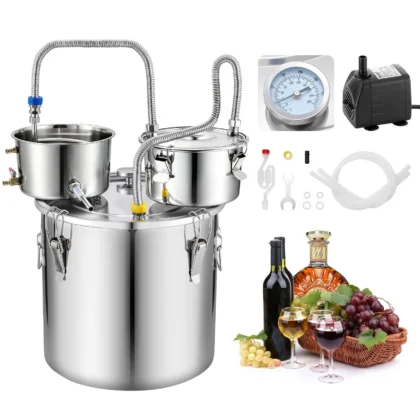 VEVOR destilator alkohola 30 L s aromatskom posudom i pumpom