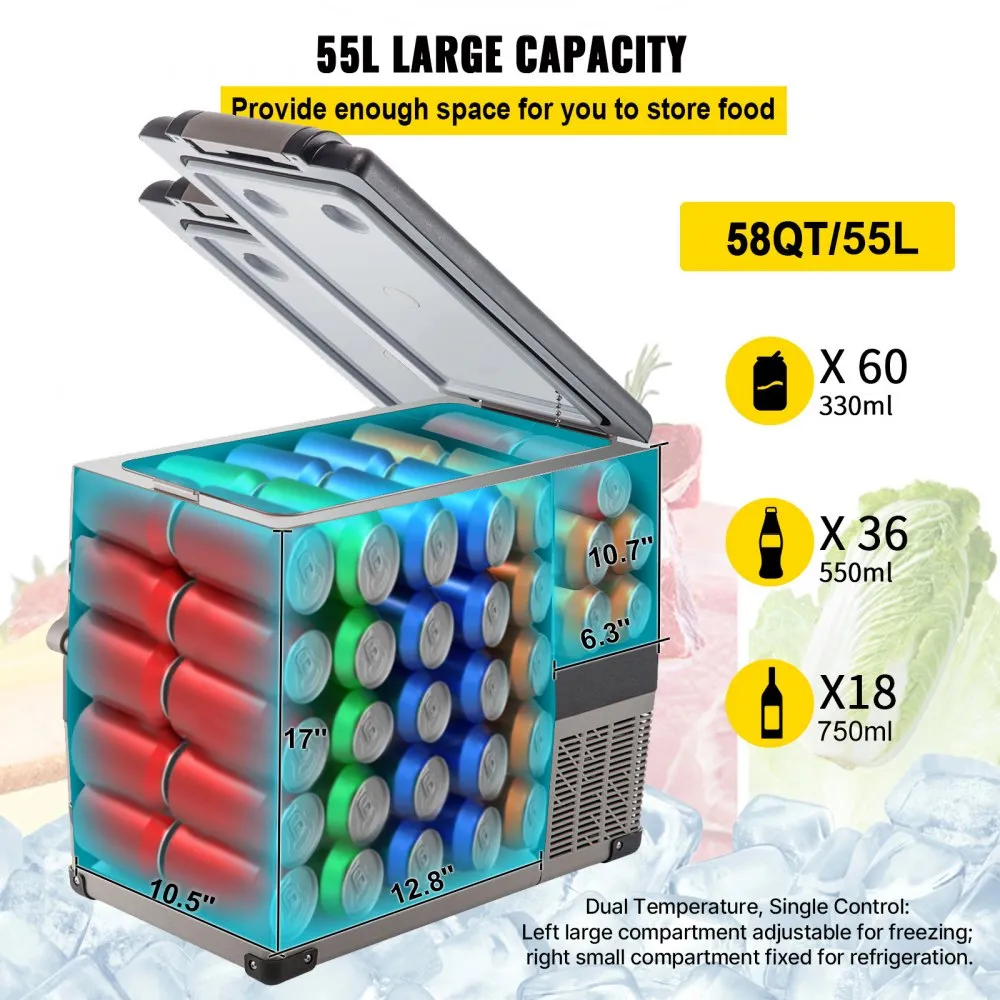 VEVOR auto hladnjak 55 L BX-YSSCZBXSH-CF55V2 - Slika 18