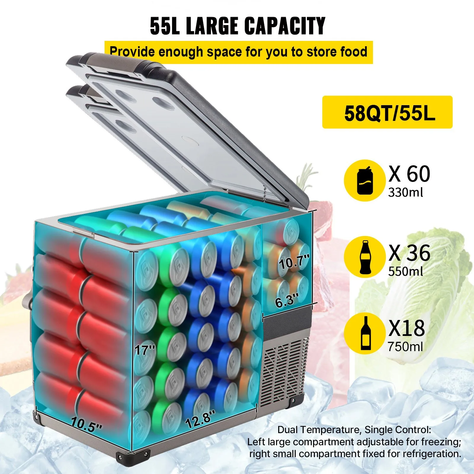 VEVOR auto hladnjak 55 L BX-YSSCZBXSH-CF55V2 - Slika 19