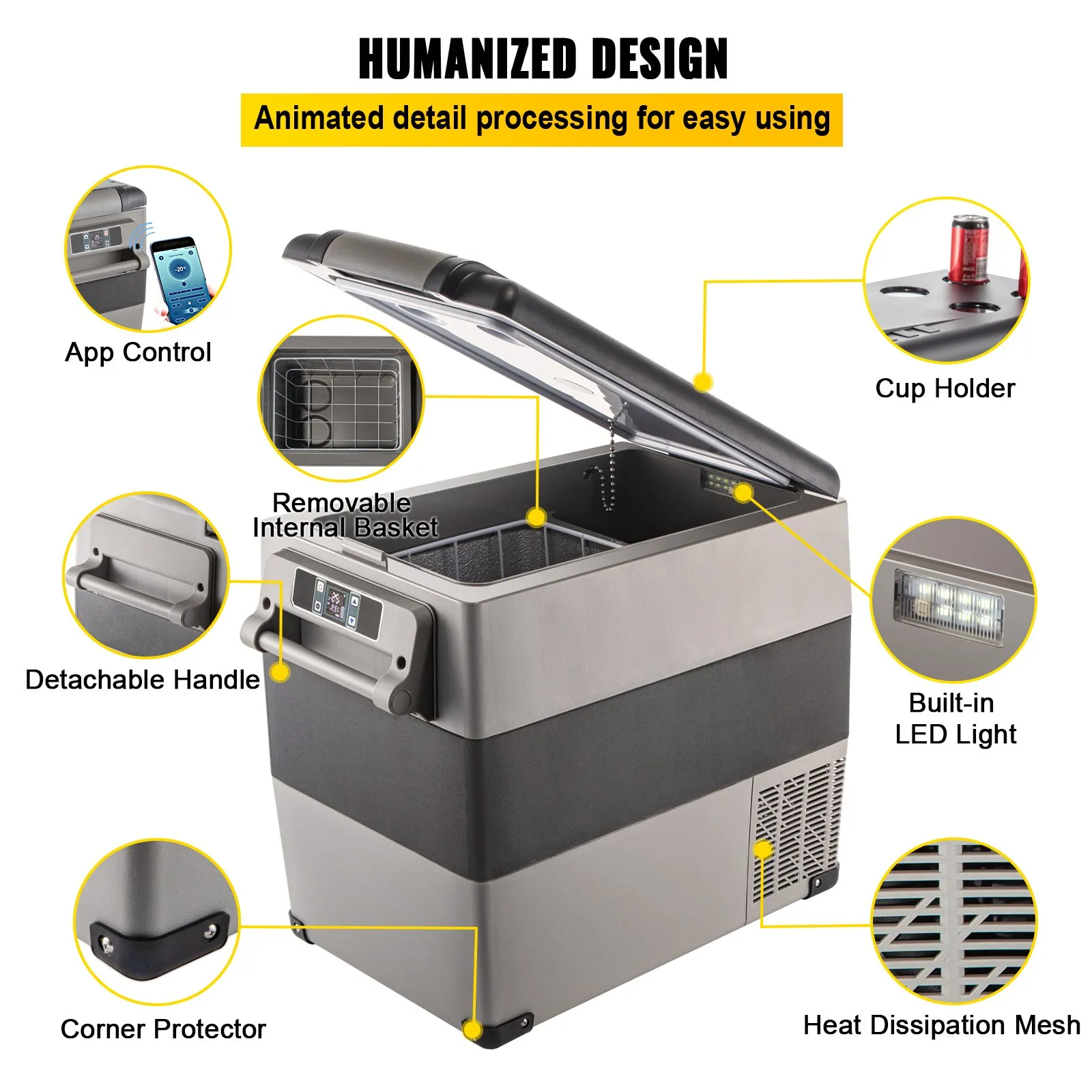 VEVOR auto hladnjak 55 L BX-YSSCZBXSH-CF55V2 - Slika 20