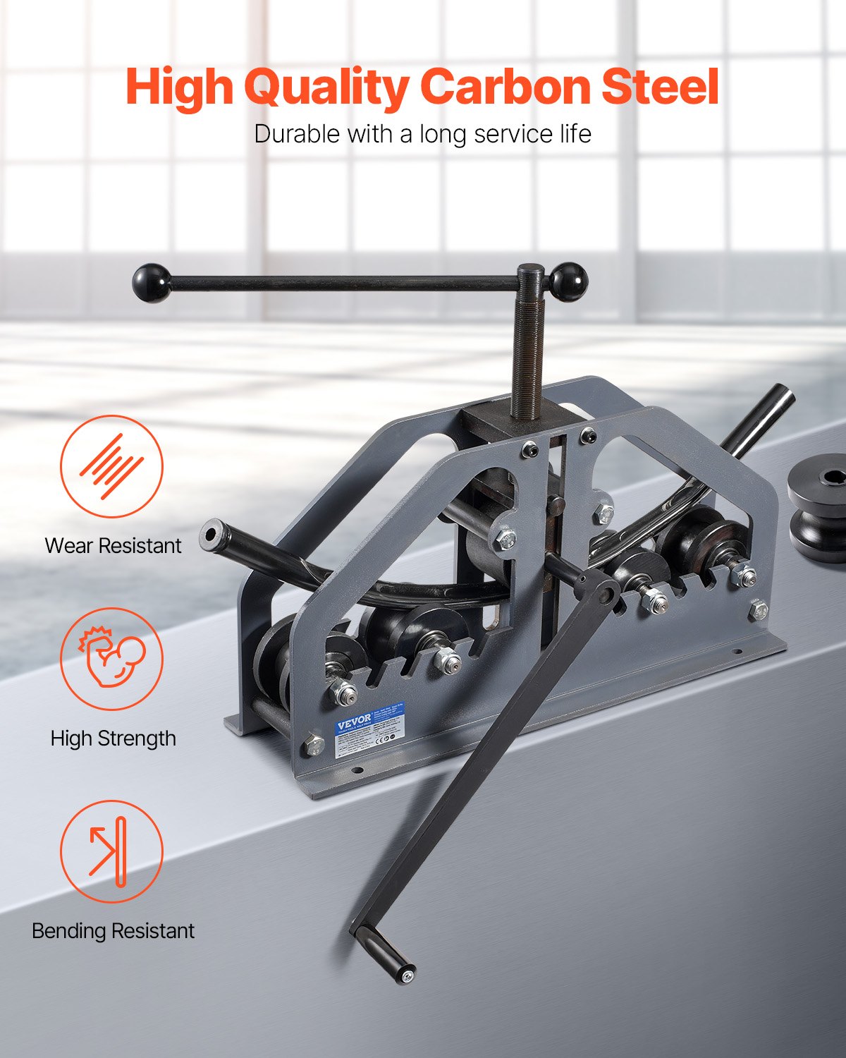 VEVOR TR60A ručni savijač cijevi do 3,8 cm sa 6 kalupa - Slika 4