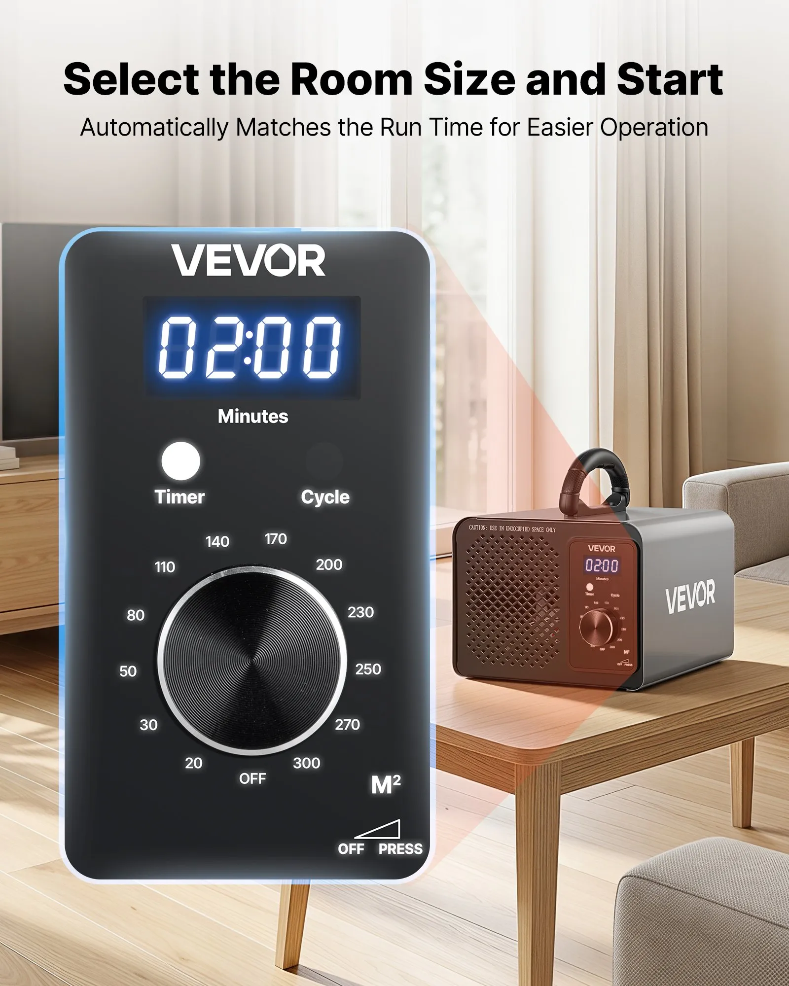 VEVOR HS-B01-EU generator ozona 36.000 mg/h za 300 m² - Slika 3