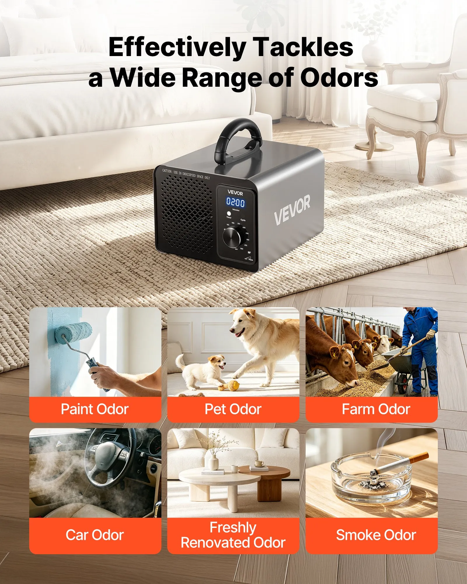 VEVOR HS-B01-EU generator ozona 36.000 mg/h za 300 m² - Slika 6