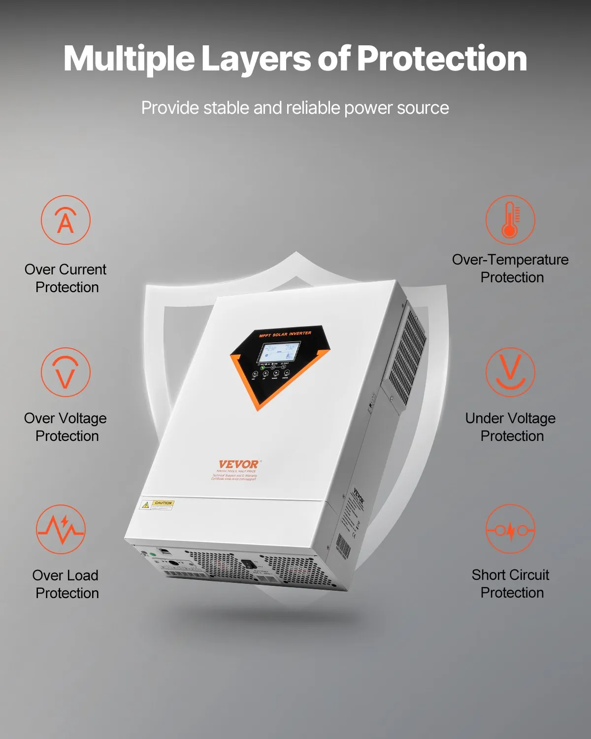 VEVOR EM6200-48L hibridni solarni inverter 6000 W 48 V - Slika 6