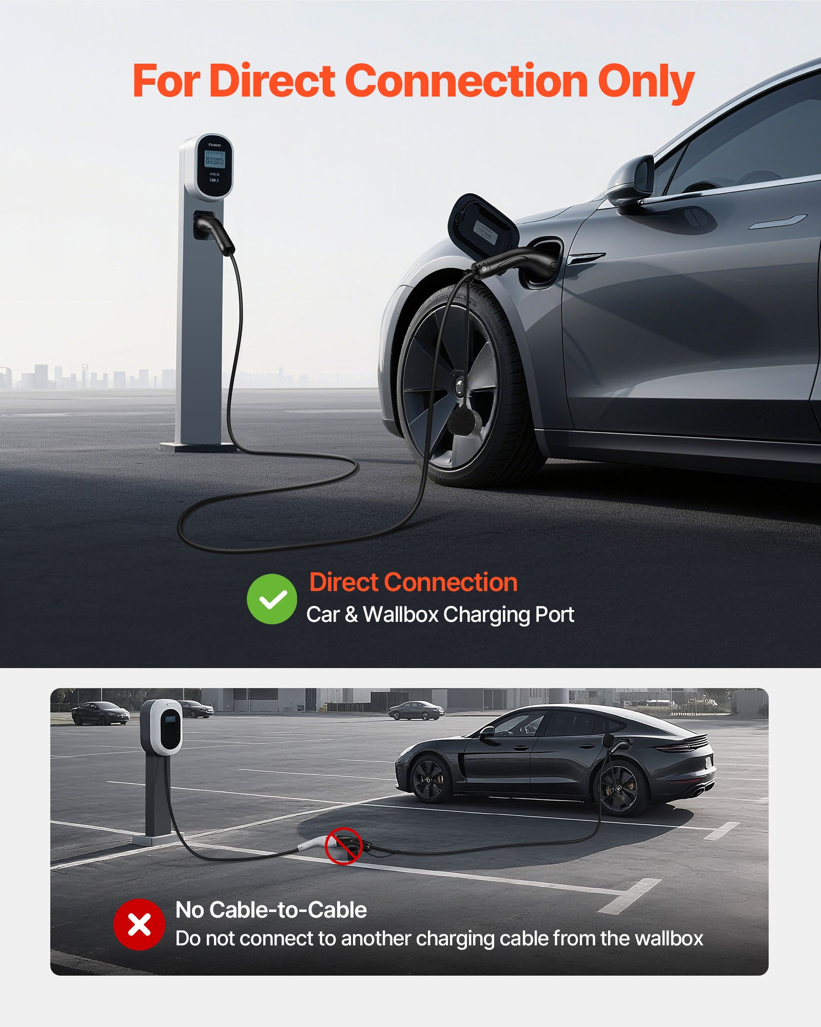 VEVOR EVE04 produžni kabel Tip 2 za električna vozila, 10 m, 22 kW - Slika 5