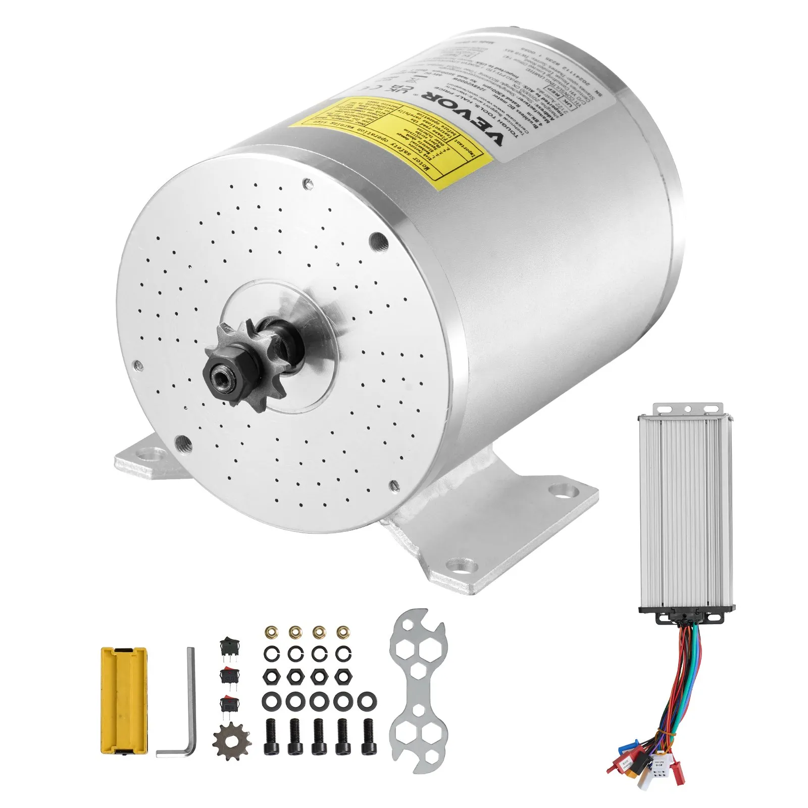 VEVOR JZ48V2000W bezčetkasti motor 2000 W 48 V s upravljačem