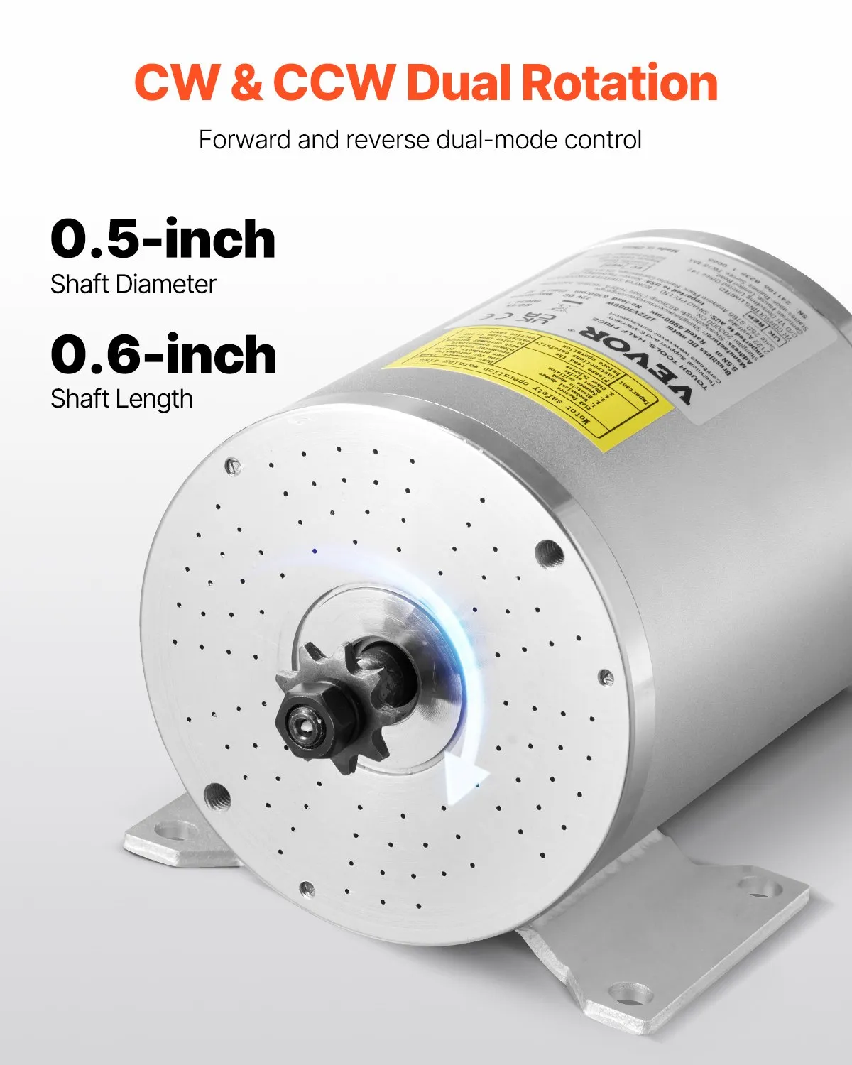 VEVOR JZ72V3000W bezčetkasti motor 3000 W 72 V s upravljačem - Slika 3