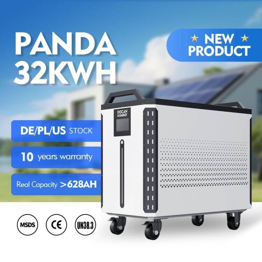 Docan Panda 32 kWh LiFePO4 paket baterija 51,2 V 628 Ah