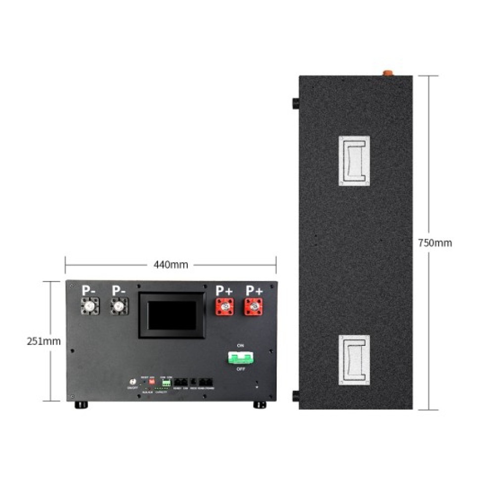 Apexium DIY 48 V metalno kućište s JK 200 A BMS-om za 280 Ah