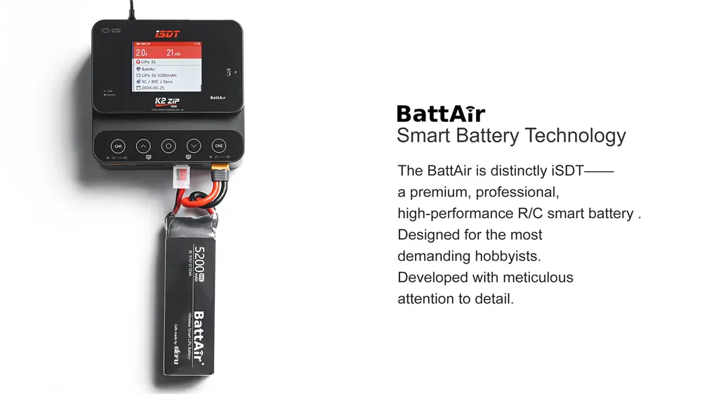 ISDT BattAir 2. gen. 7,4 V 900 mAh 2S LiPo baterija - Slika 16