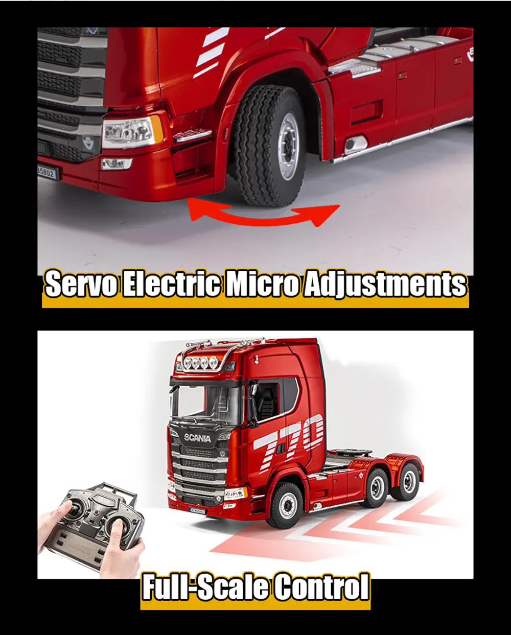 Huina 1501 Scania RC kamion 1:18, 19-kanalni - Slika 13