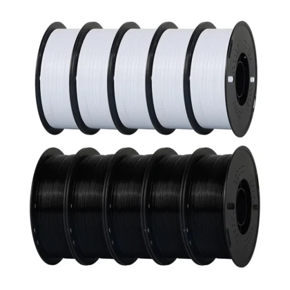 KINGROON PETG filament 1,75 mm 10 kg crni i bijeli