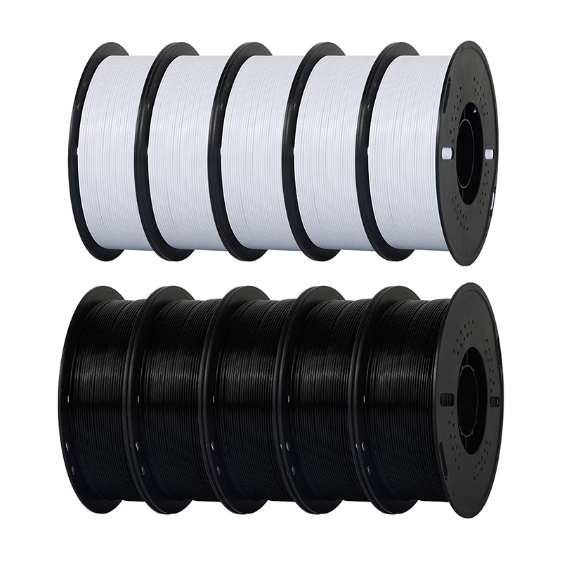KINGROON PETG filament 1,75 mm 10 kg crni i bijeli