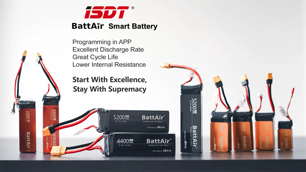 ISDT BattAir 2. gen. 7,4 V 900 mAh 2S LiPo baterija - Slika 11