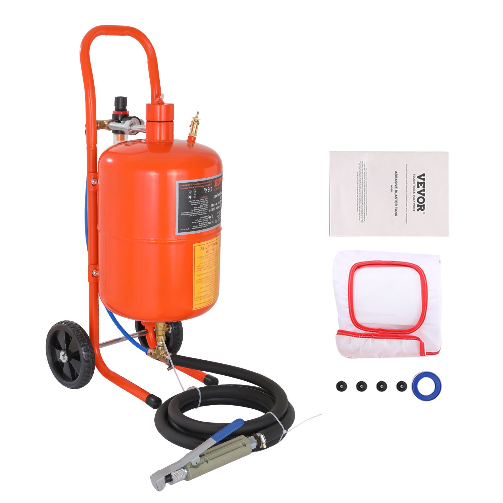 VEVOR tlačni pjeskari 18,9 L FF-Q901 s 4 mlaznice