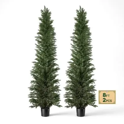 VEVOR umjetni cedar 244 cm u posudi, set od 2