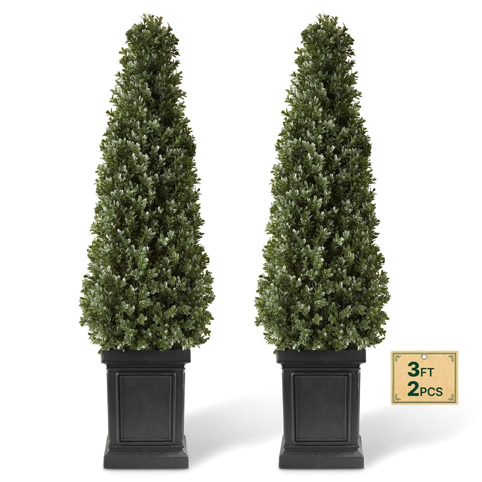 VEVOR XHHYM02 umjetni šimšir u stošcu, 100 cm, set 2 kom