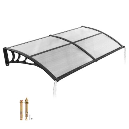 VEVOR polikarbonatna nadstrešnica za vrata 96,5 x 198,7 cm