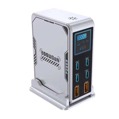 BK-122D GaN stolni USB punjač 300 W sa 6 priključaka