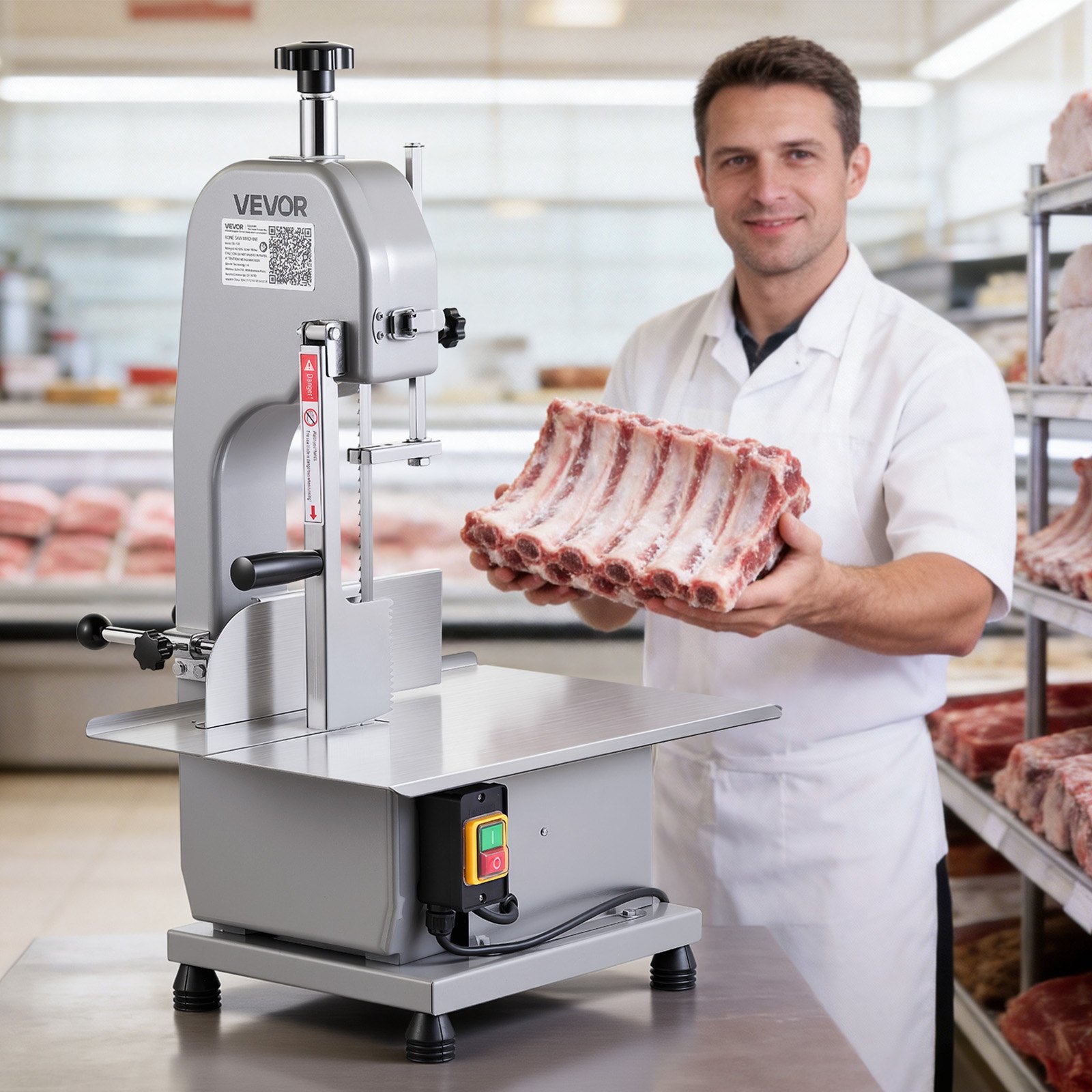 VEVOR BS-130 električna tračna pila za meso 1100 W - Slika 8