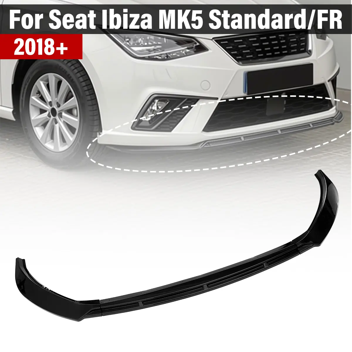 Prednji lip spojler za Seat Ibiza MK5 Standard/FR - Slika 7