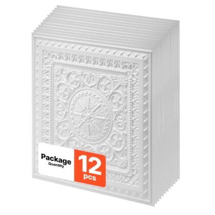 VEVOR ST-035 PVC stropne ploče 605 x 605 mm, 12 komada