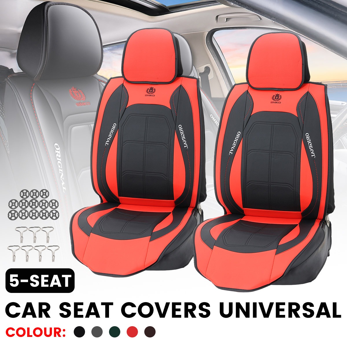Univerzalne presvlake za auto za 5 sjedala - Slika 13