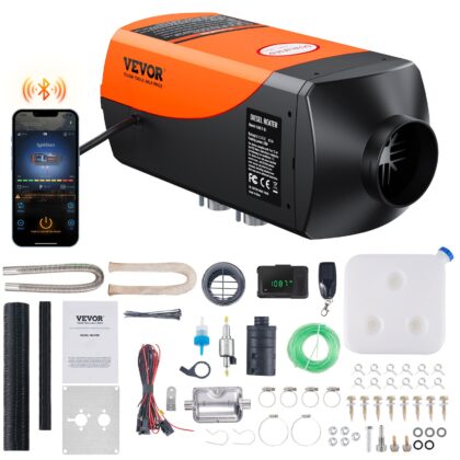VEVOR XMZ-D2 dizelski grijač 2 kW 12 V s Bluetooth upravljanjem