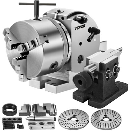 VEVOR BS-0 precizna dijelna glava 125 mm s tročeljusnom steznom glavom