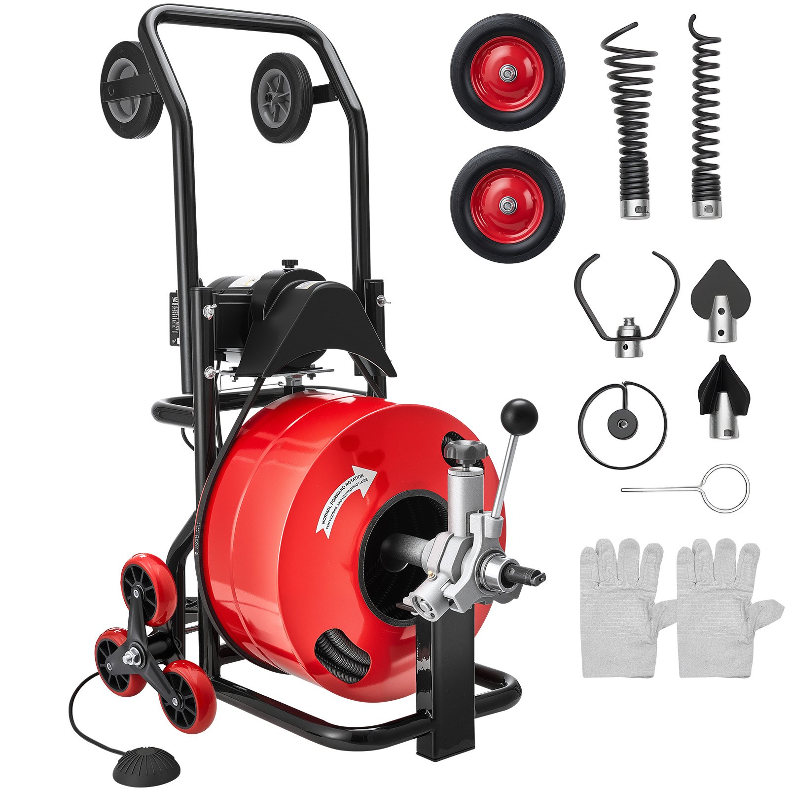 VEVOR JR-7500 stroj za čišćenje odvoda 30 m × 19 mm