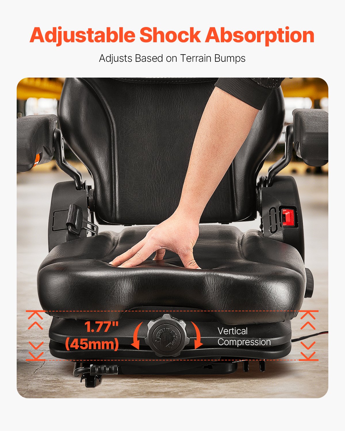 VEVOR TY-B29 univerzalno sjedalo za viličar i traktor - Slika 4
