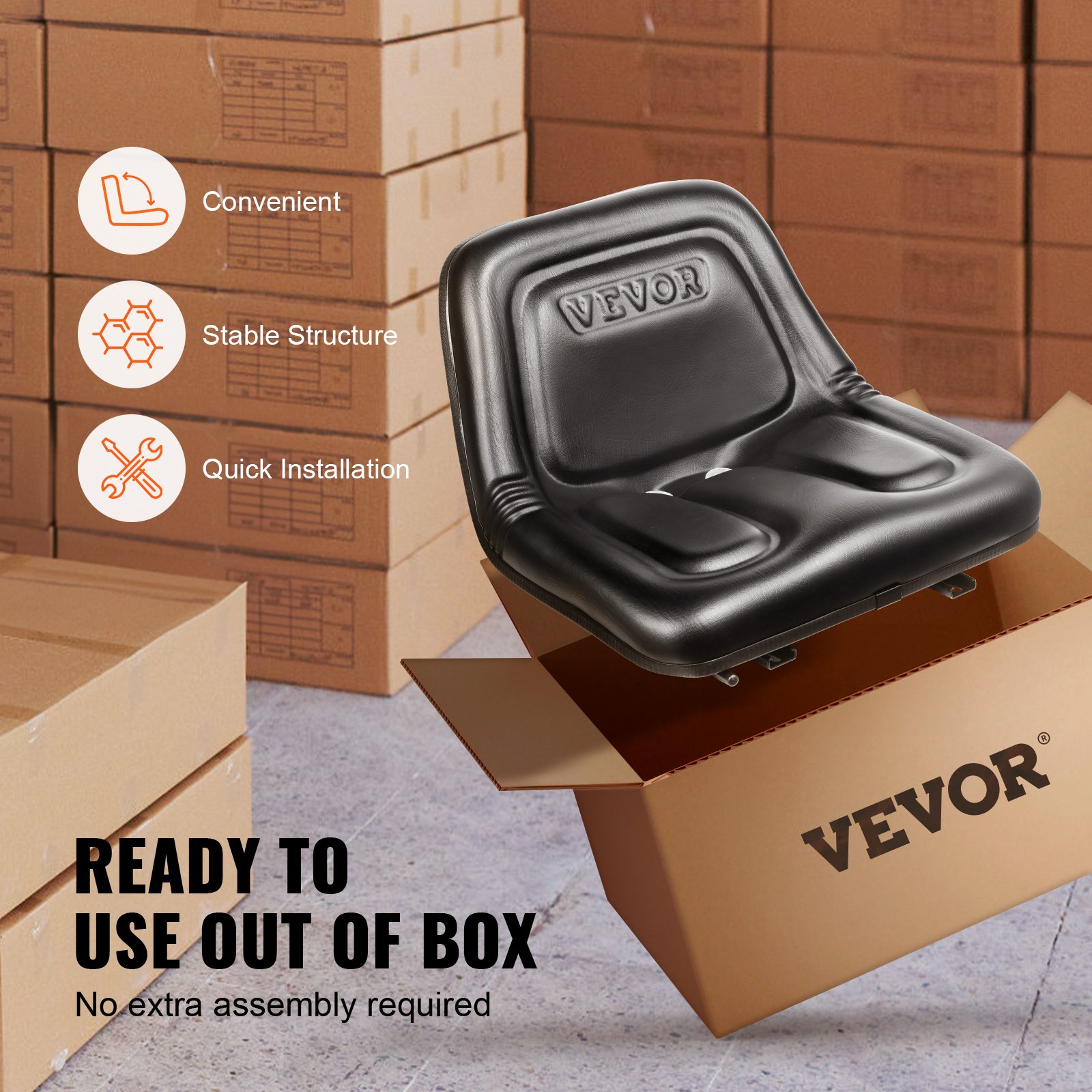 VEVOR TY-B10-2 univerzalno sjedalo za viličar i traktor - Slika 6