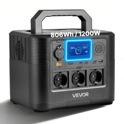 VEVOR M9 prijenosna električna stanica 1200 W, 806 Wh