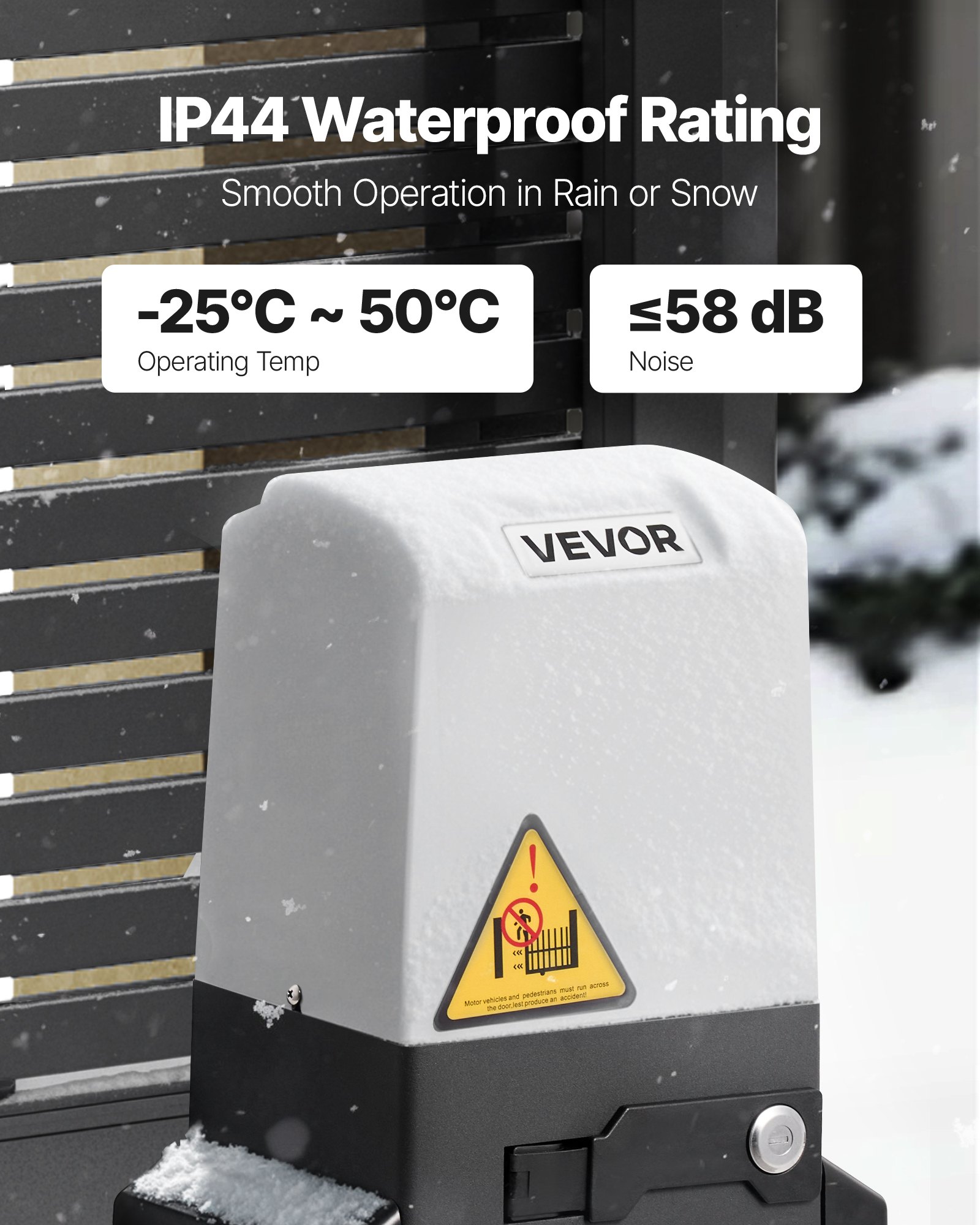 VEVOR MD400 automatski pogon za klizna vrata 400 W - Slika 5