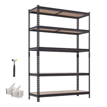 VEVOR SFS4818RA metalni regal s 5 podesivih polica, 907,2 kg