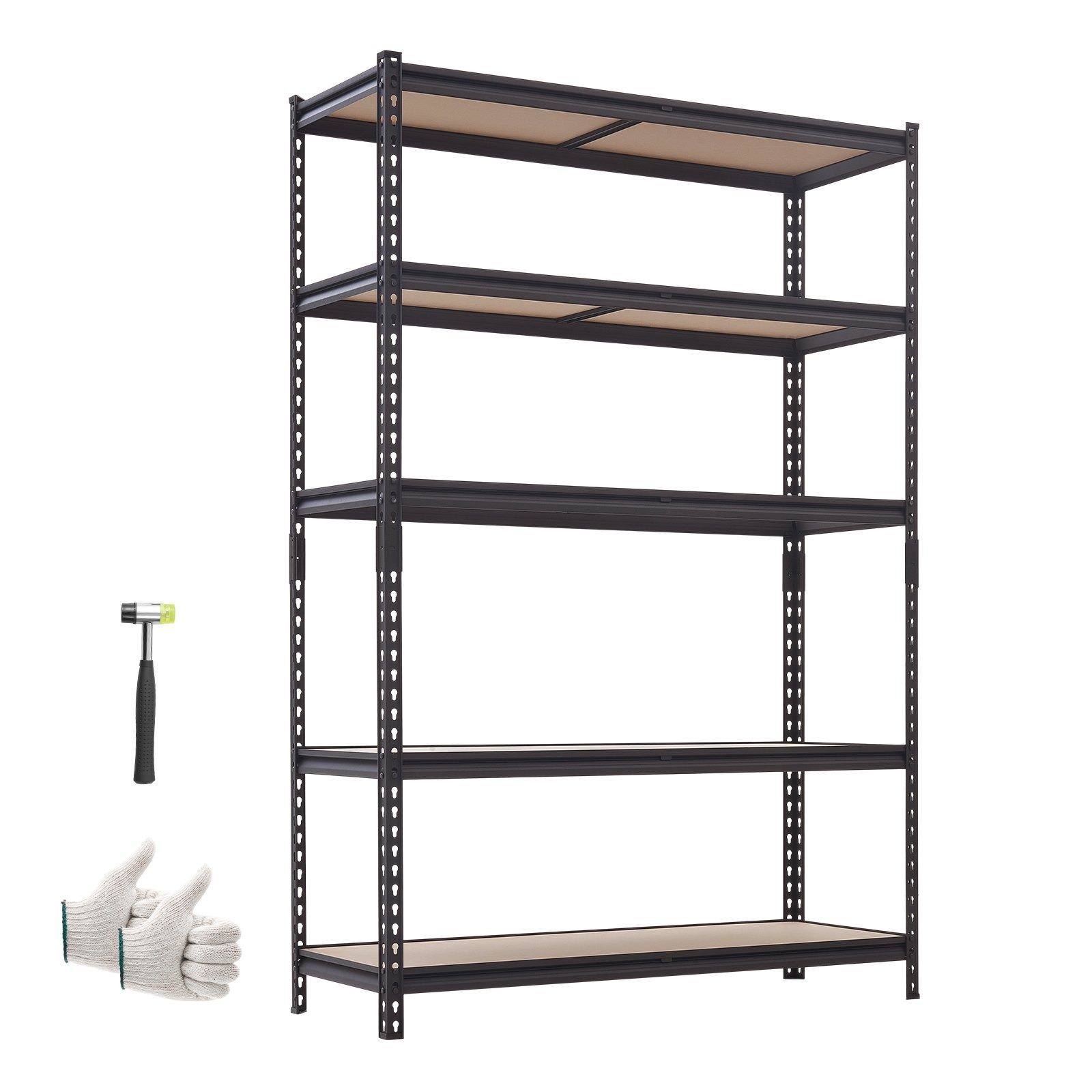 VEVOR SFS4818RA metalni regal s 5 podesivih polica, 907,2 kg