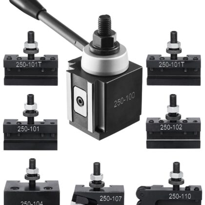 VEVOR 250-100(8) set brzog držača alata za tokarski stroj, 8 kom