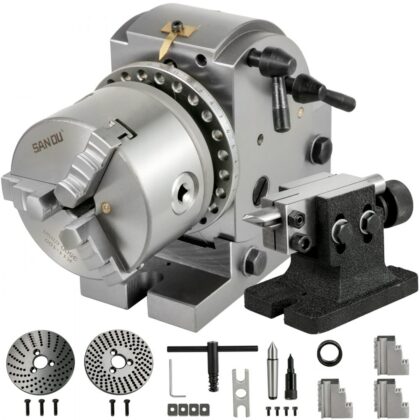 VEVOR dijelna glava 100 mm s 3-čeljusnom steznom glavom