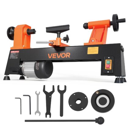 VEVOR stolni tokarski stroj za drvo RWL1018 375 W