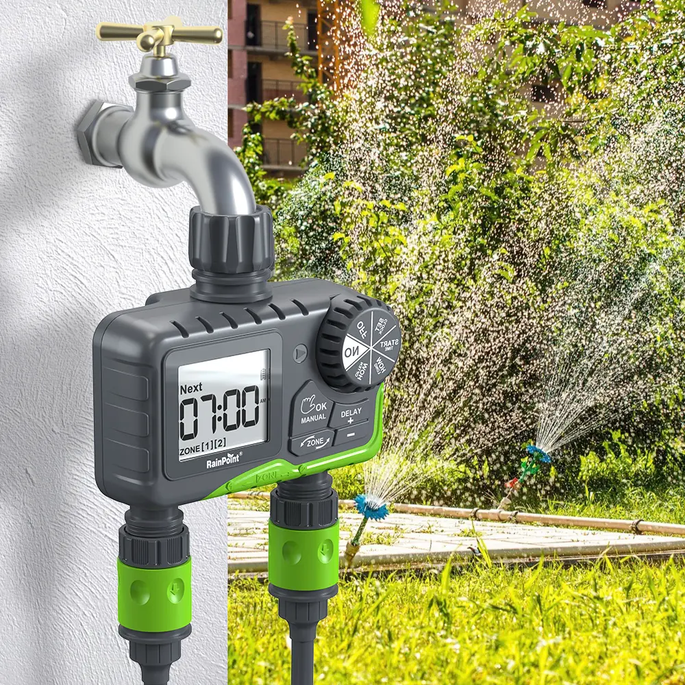 RainPoint pametni timer navodnjavanja s 2 zone - Slika 11