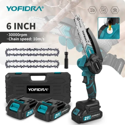 YOFIDRA 6-inčna električna lančana pila za Makita 21 V bateriju
