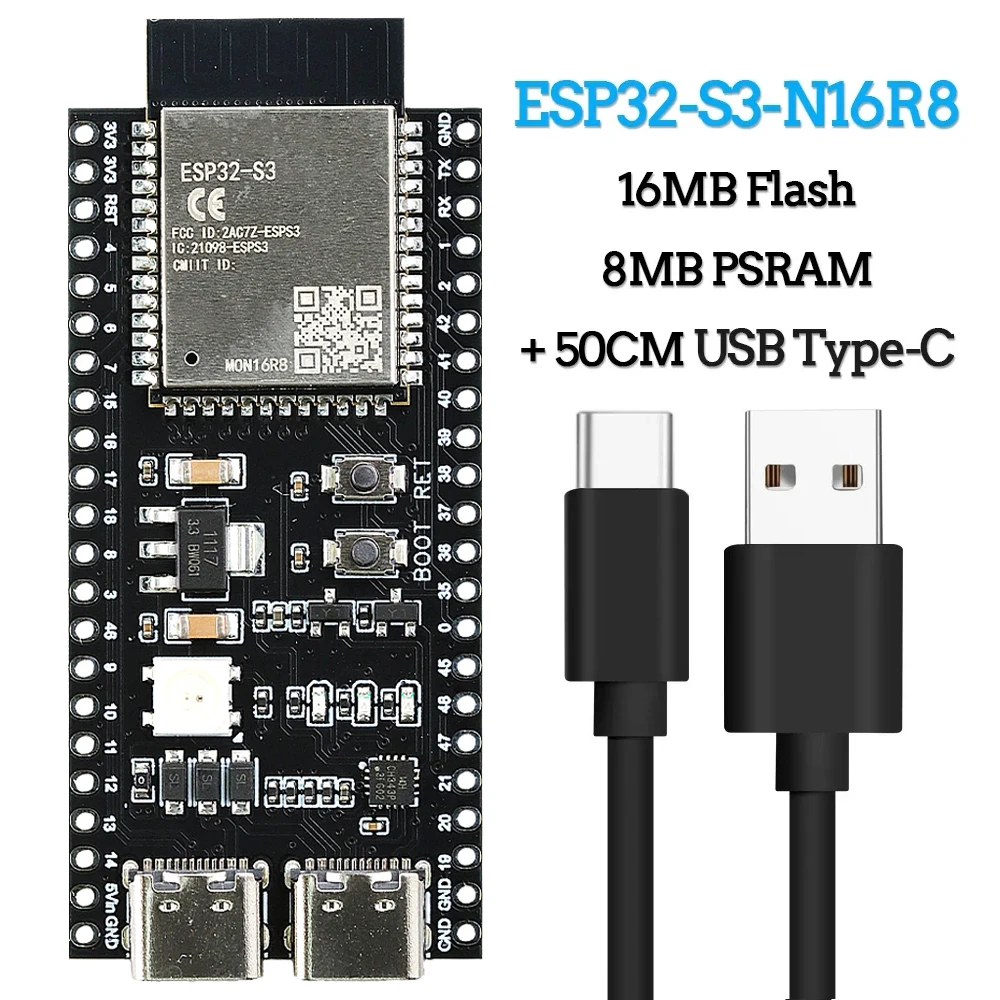 ESP32-S3 WiFi Bluetooth razvojna pločica 44 pina