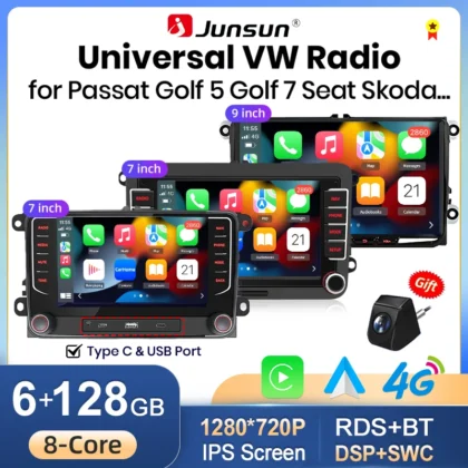 Junsun Android auto radio za Volkswagen s CarPlayem