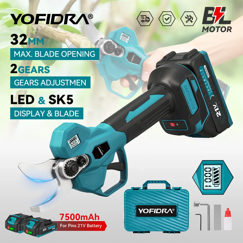 YOFIDRA električne škare za grane 32 mm