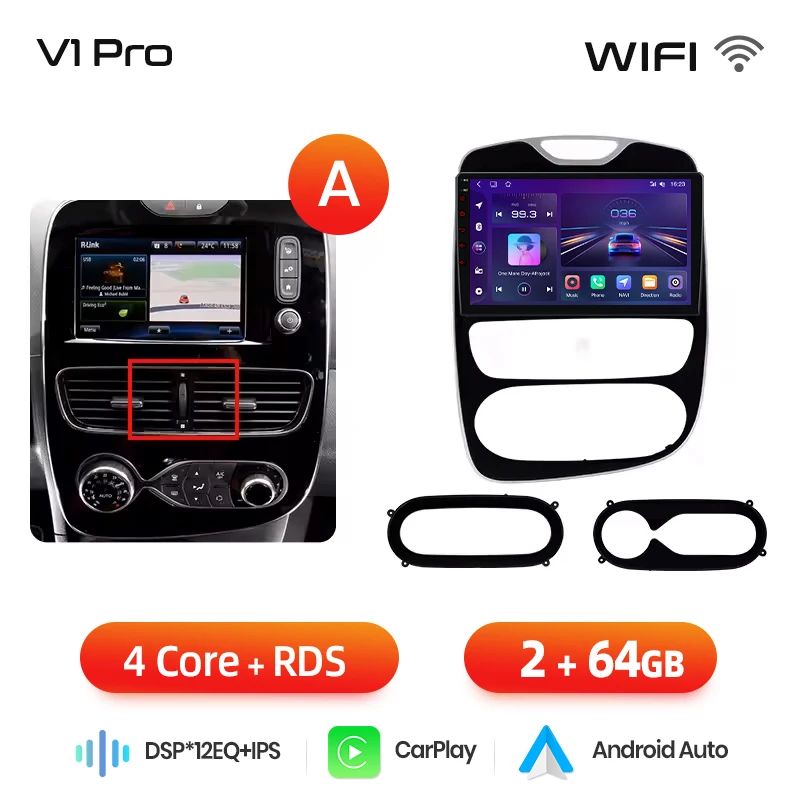 Junsun multimedija za Renault Clio 4 2 DIN