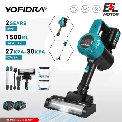 YOFIDRA bežični usisavač 1500 ml, 27–30 kPa